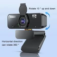 GearUP K450 Webcam- 2K 4.0MP HD USB Webcam with Privacy Cover Plug & Play USB We